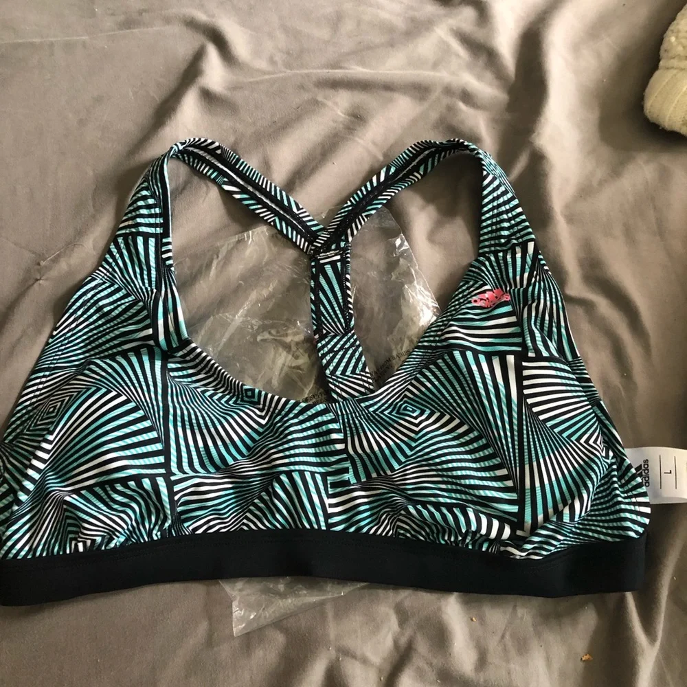 🆕 Adidas Vortex T-back Bikini Top size large